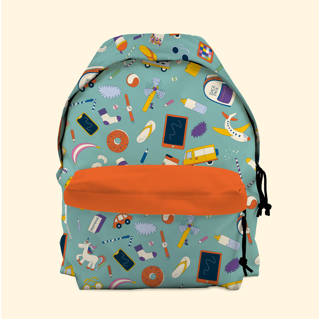 christine-eberhardt-pattern-design-backpack-kids-travel-fun-vacaction-toys-turquoise