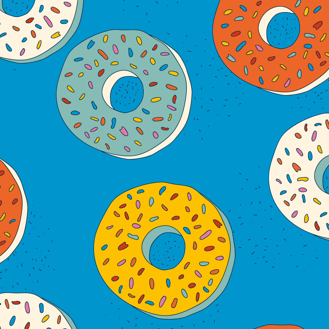 christine-eberhardt-pattern-design-donuts-sweet-fun-candy-kids-colorful-blue