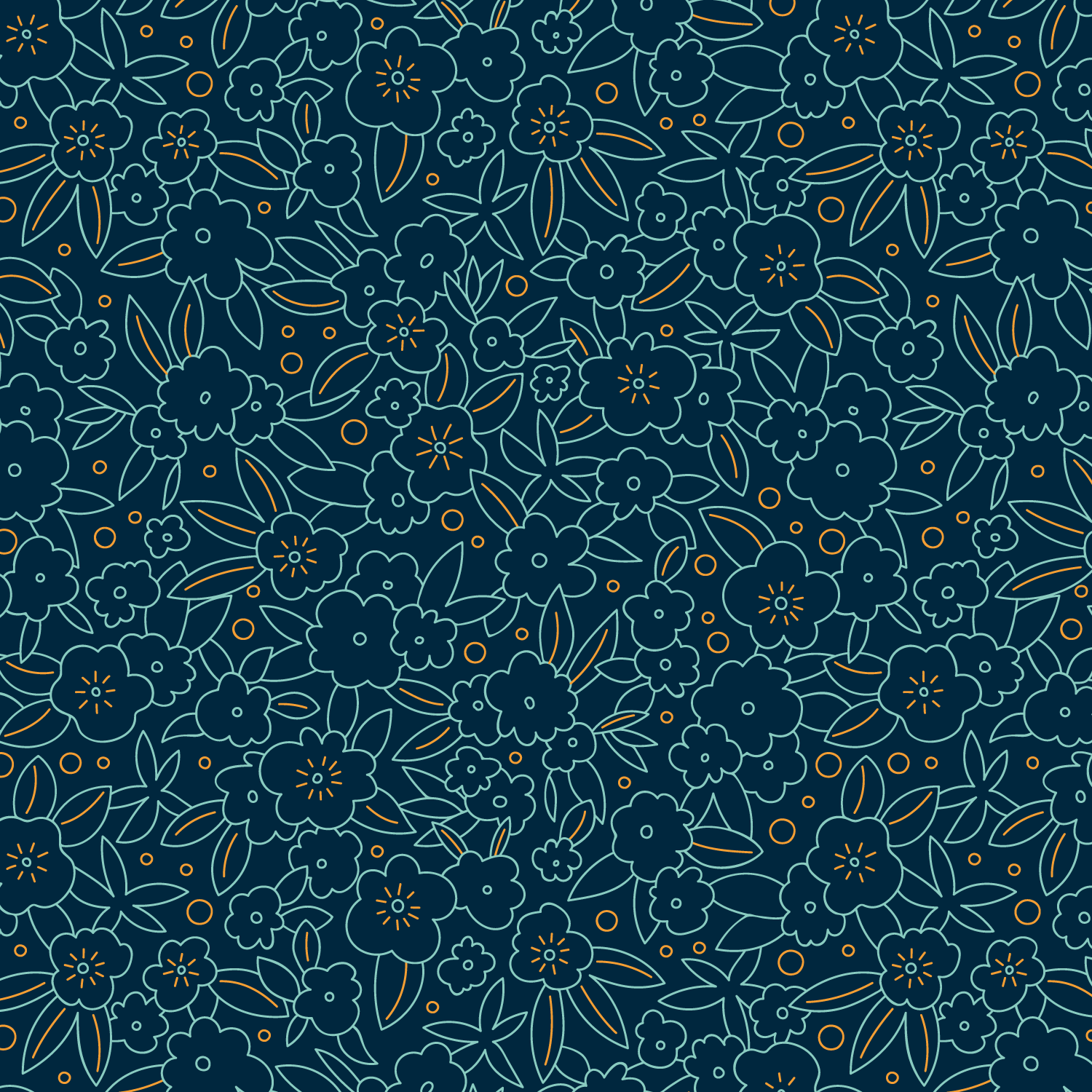 christine-eberhardt-pattern-design-coordinate-night-dark-flowers-field-green