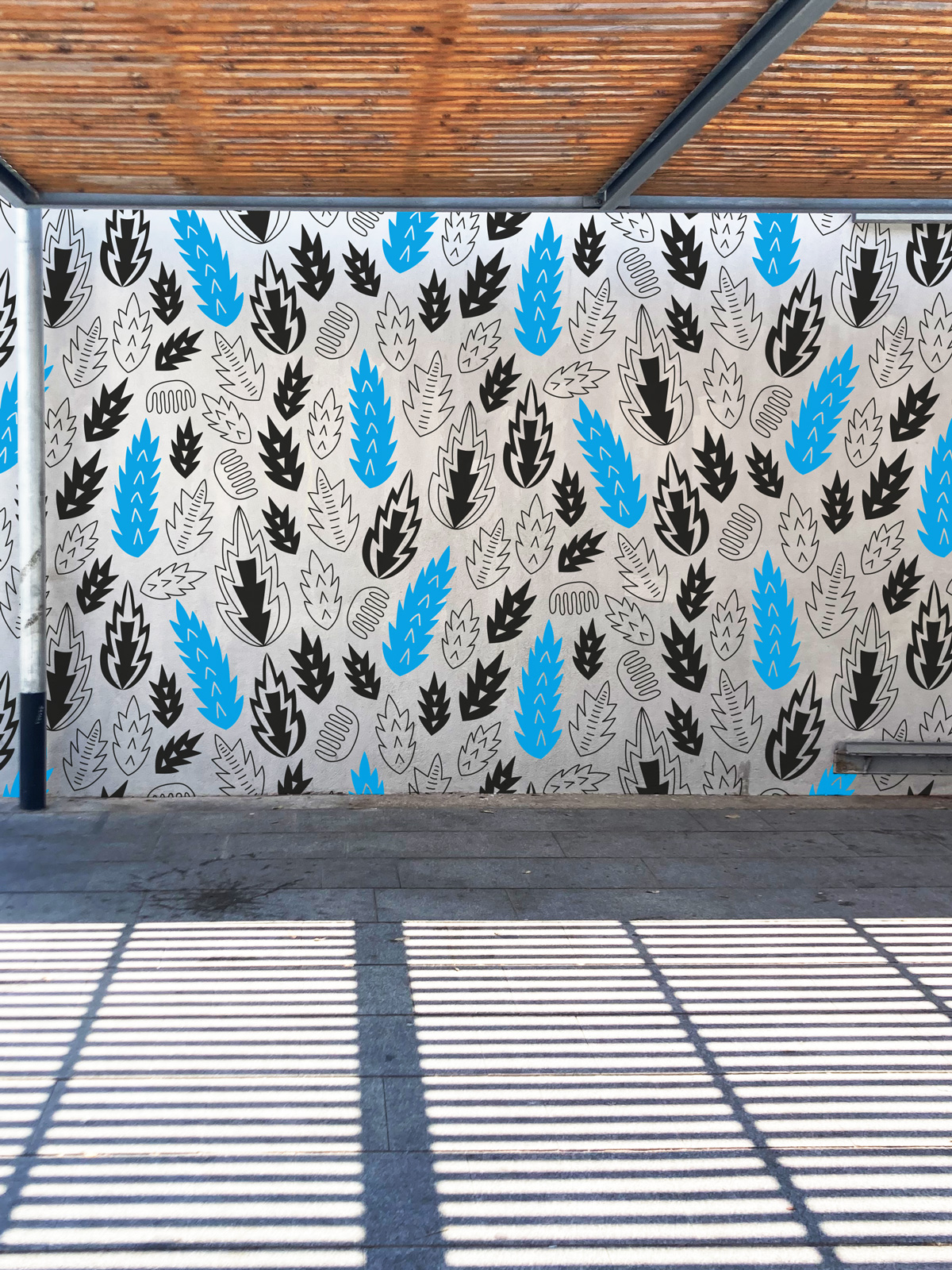 christine-eberhardt-pattern-design-urban-mural-fort-pienc-blue-black-barcelona-w